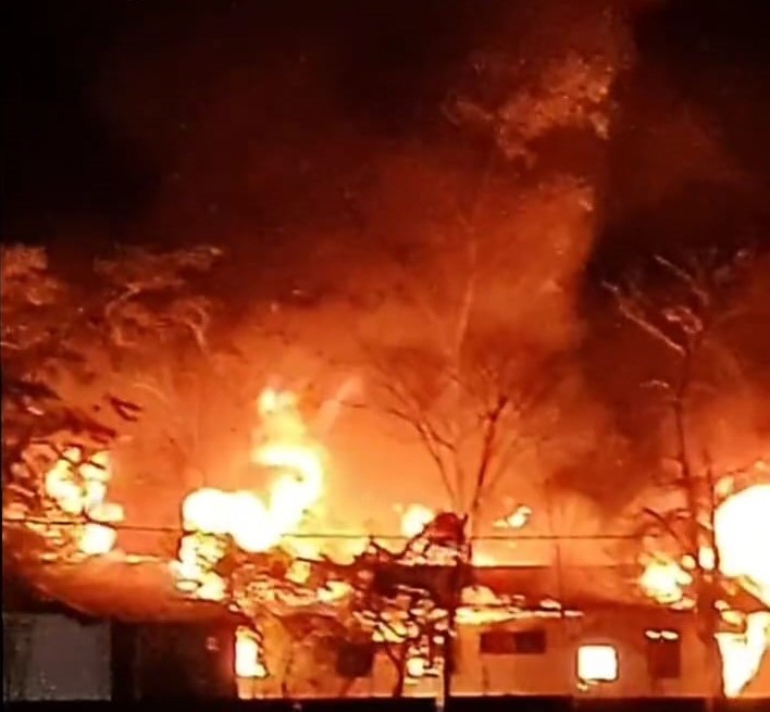 Após show, incêndio atinge vegetação próxima do palco principal da 61ª Expo Prudente